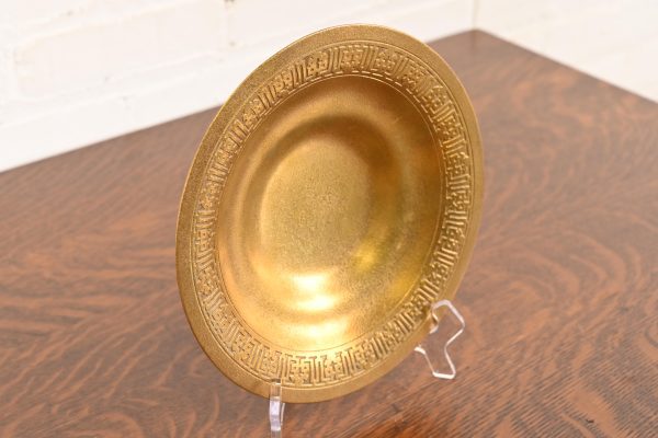 Tiffany Studios New York Bronze Doré Plate or Shallow Bowl - Image 4
