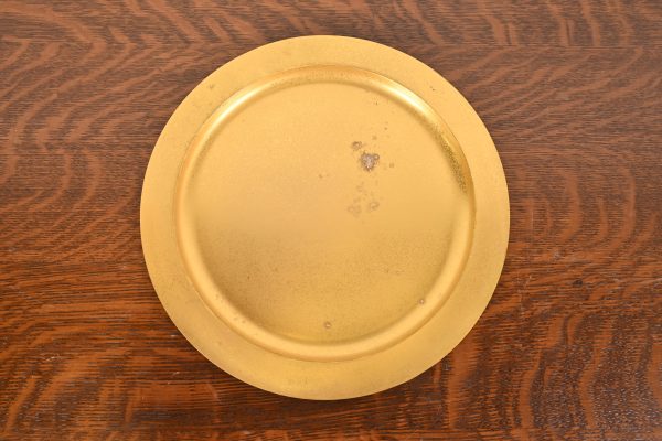 Tiffany Studios New York Bronze Doré Large Plate or Charger - Image 2