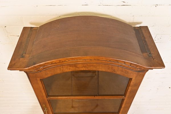 Henredon Georgian Banded Oak Drop Front Secretary Desk With Bookcase Hutch - Image 10