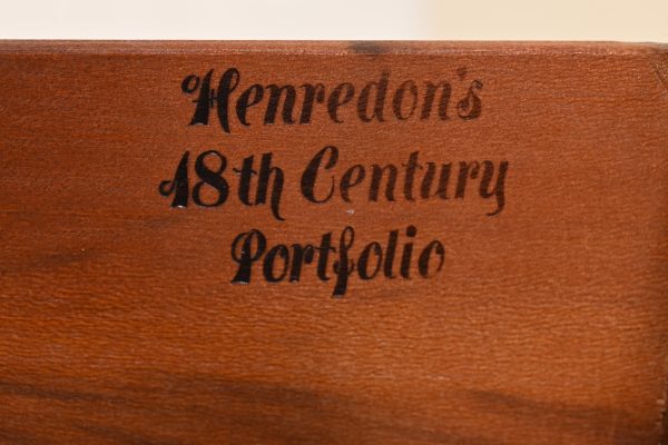 Henredon Georgian Banded Oak Drop Front Secretary Desk With Bookcase Hutch - Image 13