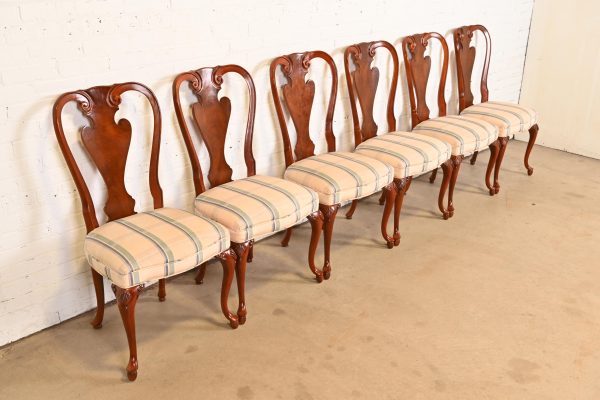 John Widdicomb Queen Anne Mahogany Dining Chairs, Set of Six - Image 4