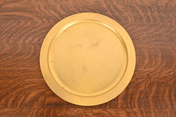Tiffany Studios New York Bronze Doré Large Plate or Charger - Image 2