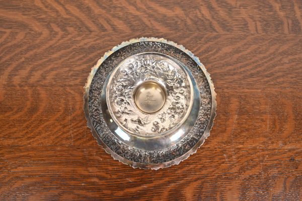 Tiffany & Co. Antique Victorian Repoussé Silverplate Compote Dish, Centerpiece, or Tazza - Image 6