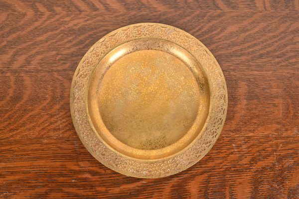 Tiffany Studios New York Bronze Doré Plate or Charger - Image 2