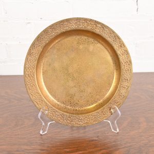 Tiffany Studios New York Bronze Doré Plate or Charger