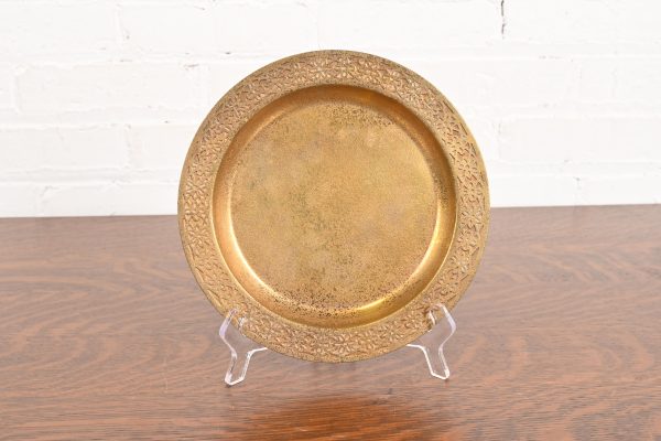 Tiffany Studios New York Bronze Doré Plate or Charger