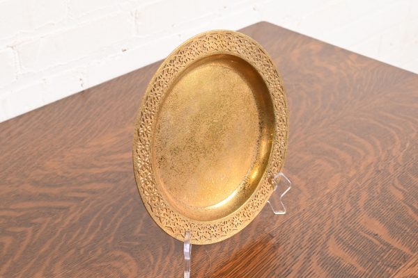 Tiffany Studios New York Bronze Doré Plate or Charger - Image 4
