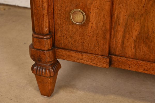 French Regency Louis XVI Burled Walnut Long Dresser or Credenza by Mount Airy Furniture, Circa 1960s - Image 8