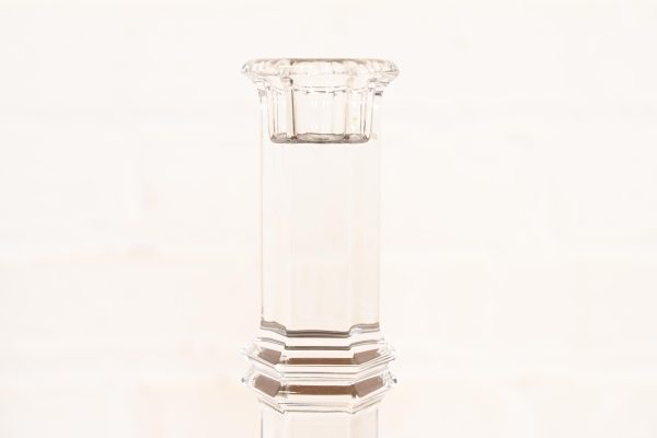 Tiffany & Co. Clear Crystal Candlesticks, Pair - Image 6
