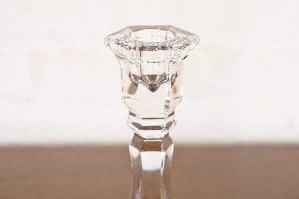 Tiffany & Co. Clear Crystal Candlesticks, Pair - Image 6
