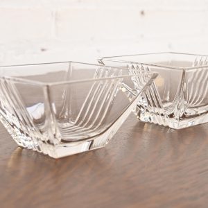 Tiffany & Co. Cut Crystal Snack Bowls, Pair