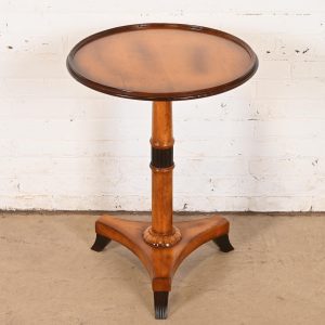 Baker Furniture Regency Pedestal Side Table