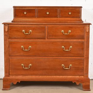 Ethan Allen Georgian Solid Cherry Wood Dresser or Chest of Drawers
