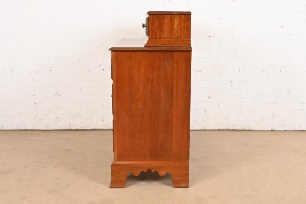 Ethan Allen Georgian Solid Cherry Wood Dresser or Chest of Drawers - Image 10