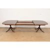Kindel Furniture Georgian Mahogany Double Pedestal Extension Dining Table, Newly Refinished - Image 6