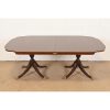 Kindel Furniture Georgian Mahogany Double Pedestal Extension Dining Table, Newly Refinished - Image 7