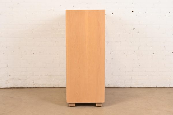 Henredon Mid-Century Modern Campaign Oak Highboy Dresser - Image 10