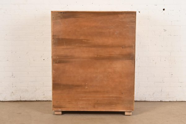Henredon Mid-Century Modern Campaign Oak Highboy Dresser - Image 11