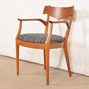 Kipp Stewart for Drexel Declaration Sculpted Walnut Armchair
