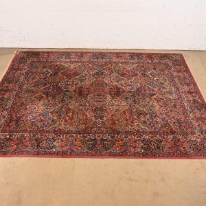 Karastan Kirman Room Size Wool Rug, Circa 1940s