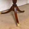 Baker Furniture Style Georgian Banded Mahogany Double Pedestal Extension Dining Table, Newly Refinished - Image 10