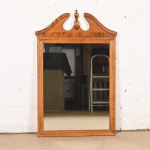 Ethan Allen American Colonial Solid Maple Framed Wall Mirror