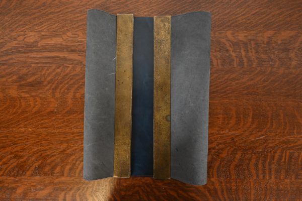 Tiffany Studios New York Zodiac Bronze Blotter Ends With Leather Desk Blotter - Image 7