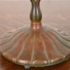 Tiffany Studios New York Bronze Harp Desk Lamp With Pulled Feather Favrile Glass Shade - Image 8