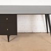 Paul McCobb Planner Group Mid-Century Modern Black Lacquered Writing Desk, Newly Refinished - Image 2