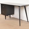 Paul McCobb Planner Group Mid-Century Modern Black Lacquered Writing Desk, Newly Refinished - Image 3