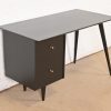 Paul McCobb Planner Group Mid-Century Modern Black Lacquered Writing Desk, Newly Refinished - Image 4