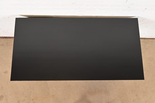 Paul McCobb Planner Group Mid-Century Modern Black Lacquered Writing Desk, Newly Refinished - Image 8