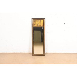Bernhard Rohne for Mastercraft Acid Etched Brass Tall Wall Mirror, 1970s