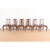 Henkel Harris Queen Anne Solid Mahogany Dining Chairs, Set of Six - Image 2