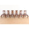 Henkel Harris Queen Anne Solid Mahogany Dining Chairs, Set of Six - Image 3
