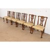 Baker Furniture Chippendale Carved Mahogany Dining Chairs, Set of Six - Image 2