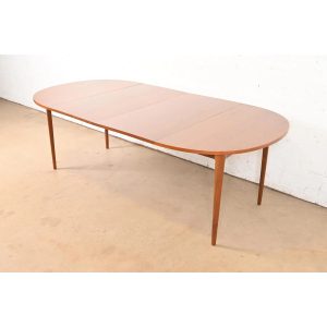 Kipp Stewart for Drexel Declaration Walnut Extension Dining Table, Newly Refinished
