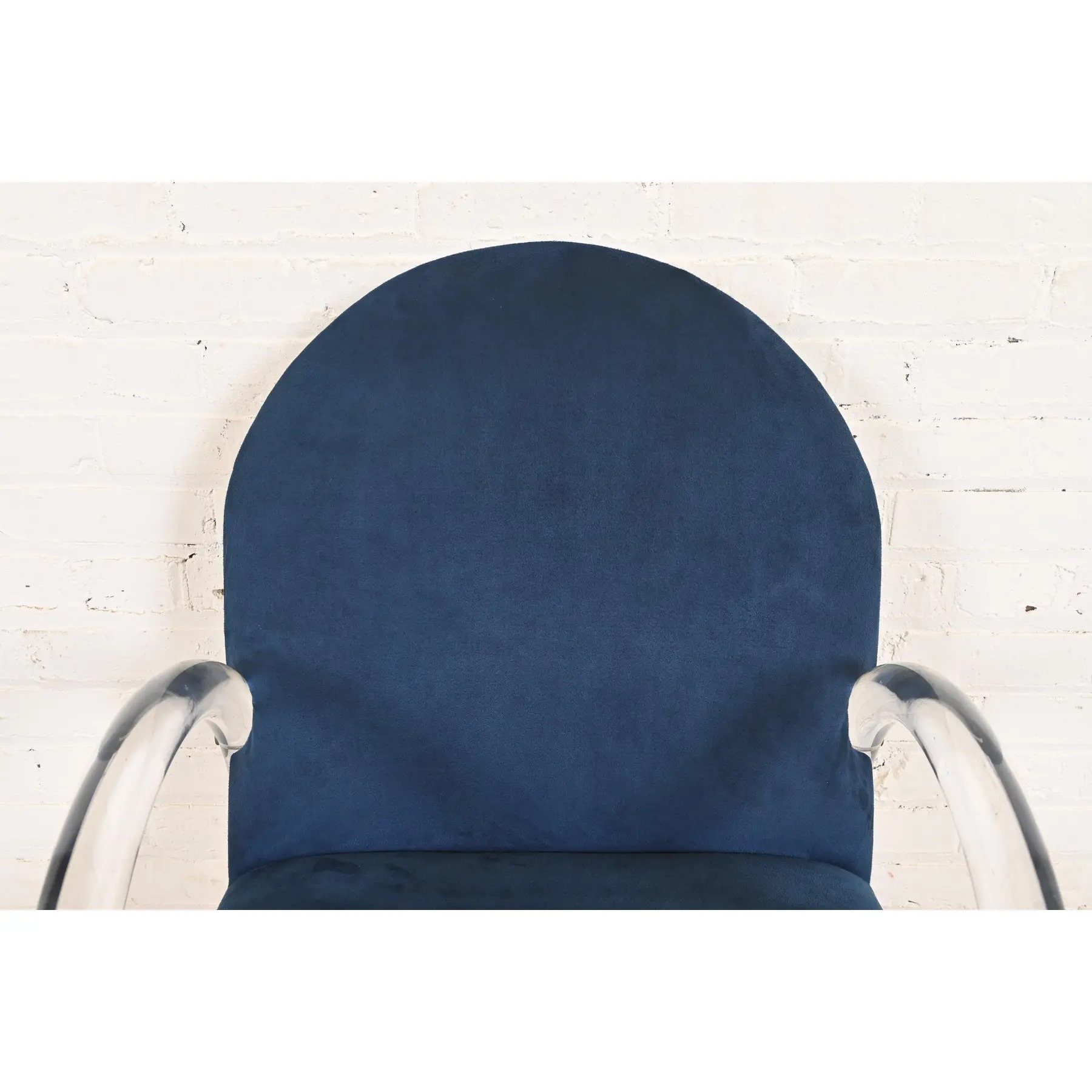 Leon Rosen for Pace Collection Modern Art Deco Lucite Waterfall Armchairs, Set of Ten - Image 10