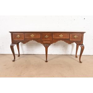 Baker Furniture Stately Homes Collection Georgian Burled Walnut Sideboard, Newly Refinished
