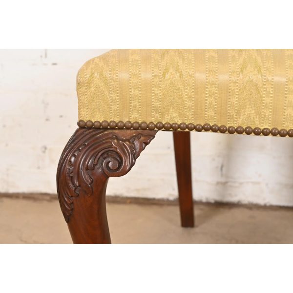 Baker Furniture Chippendale Carved Mahogany Dining Chairs, Set of Eight - Image 7