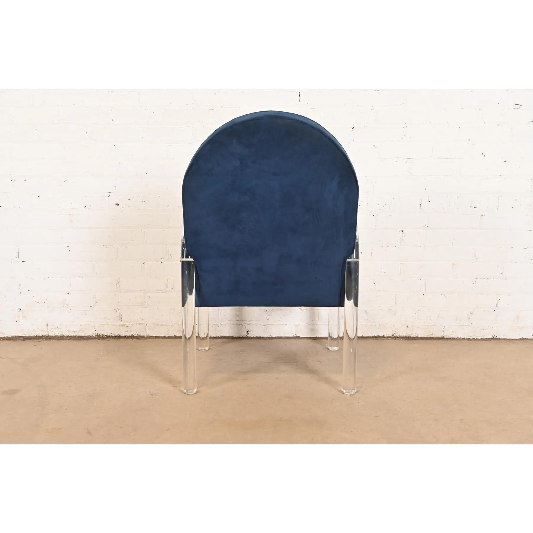 Leon Rosen for Pace Collection Modern Art Deco Lucite Waterfall Armchairs, Set of Ten - Image 13