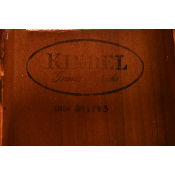 Kindel Furniture Georgian Flame Mahogany Double Pedestal Extension Dining Table, Newly Refinished - Image 12