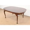Henkel Harris Queen Anne Solid Mahogany Extension Dining Table, Newly Refinished - Image 8