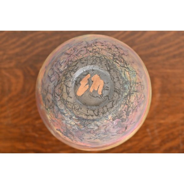 Japanese Raku Pottery Arts & Crafts Glazed Ceramic Art Pottery Lidded Vessel - Image 12