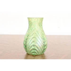 Loetz Art Nouveau Oceanik Iridescent Art Glass Vase