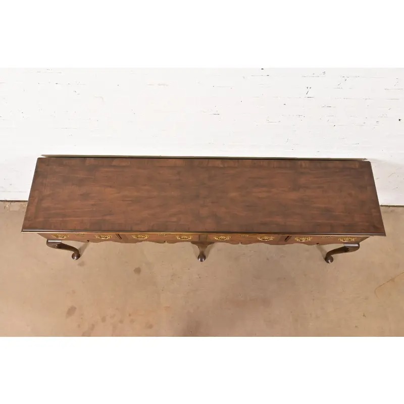 Baker Furniture Georgian Burled Walnut Sideboard Credenza - Image 11