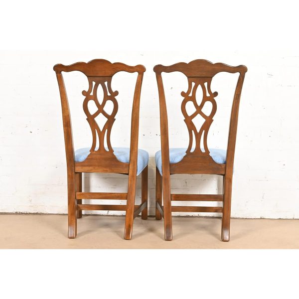 Drexel Heritage Georgian Carved Mahogany Dining Chairs, Set of Four - Image 10