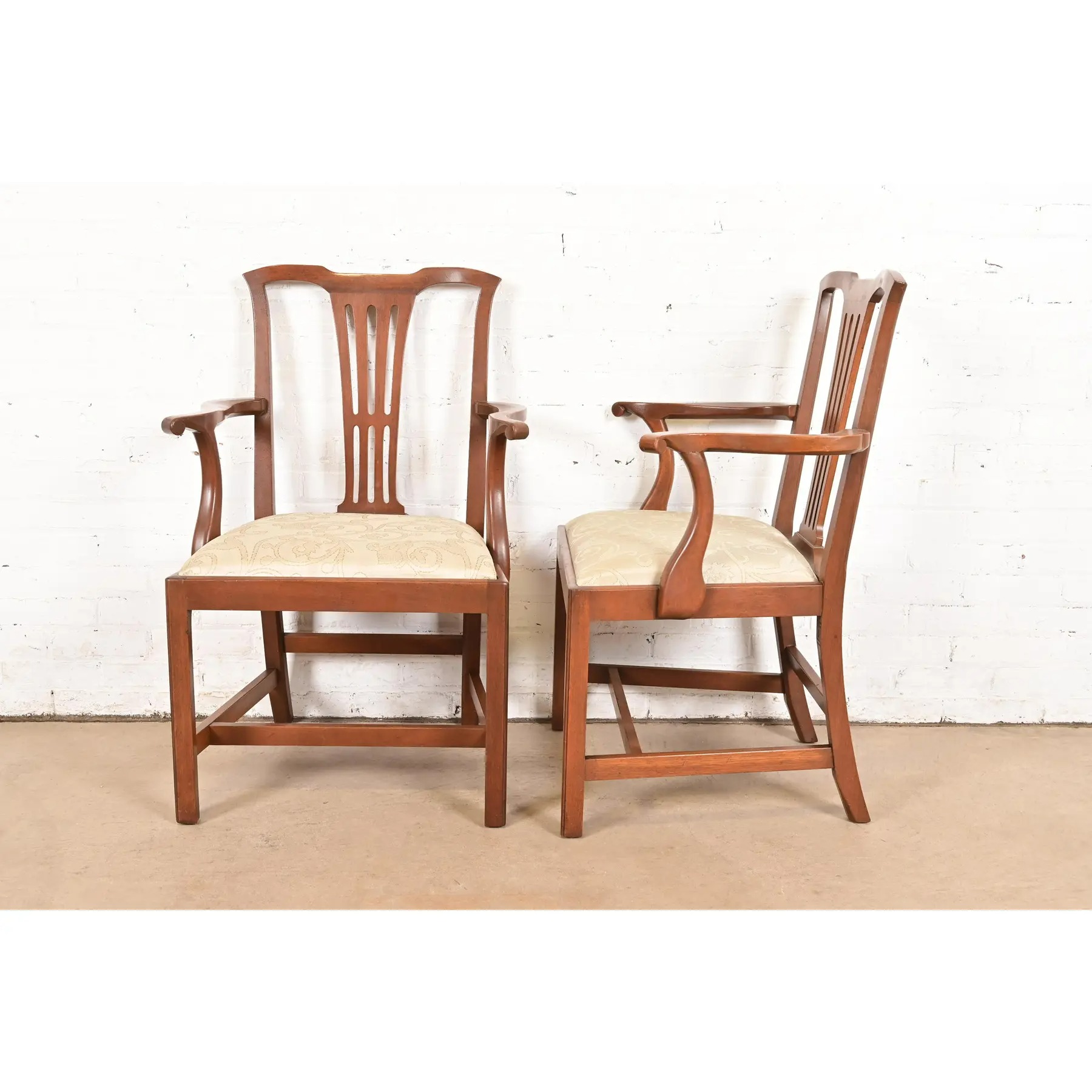 Kittinger Georgian Carved Mahogany Dining Chairs, Set of Six - Image 10