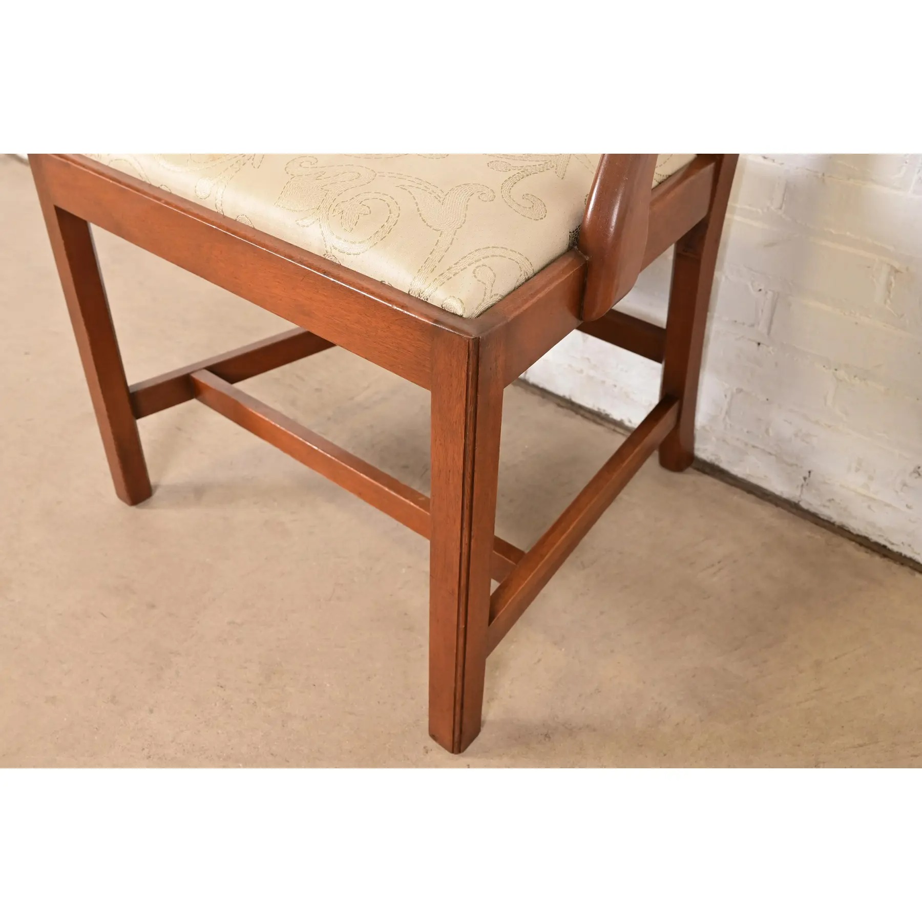 Kittinger Georgian Carved Mahogany Armchairs, Pair - Image 10