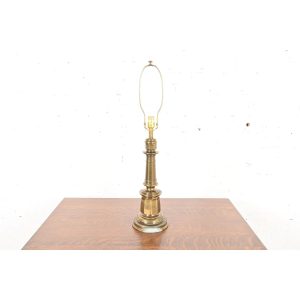 Ralph Lauren Style Mid-Century Hollywood Regency Large Brass Table Lamp